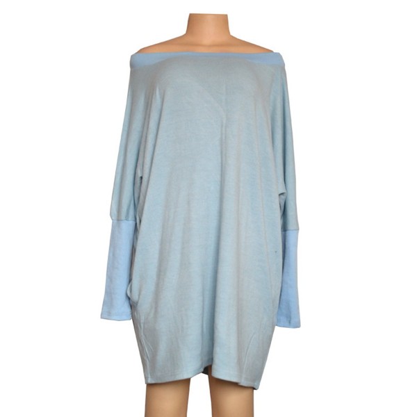 Off The Shoulder Batwing Loose Sweater Dress 