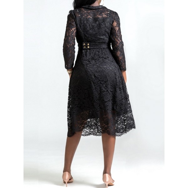 High Quality  Perspecitve Lace Dress 