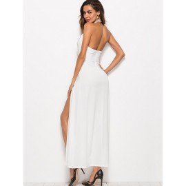 High Slit backless Hollow Women's Dress