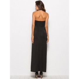 High Slit backless Hollow Women's Dress