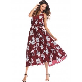 Bohemian V Neck Backless Women's Maxi Dress